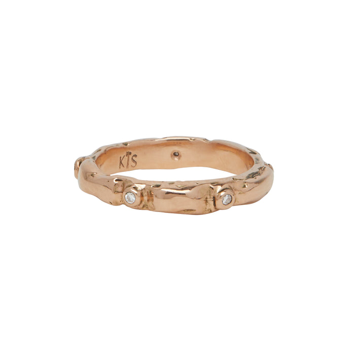 JEFFREYI RING 14K ROSE GOLD with DIAMONDS