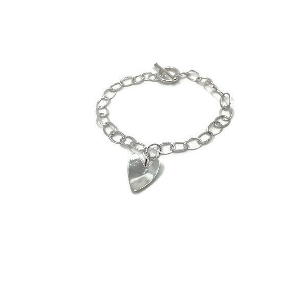 PAPER HEART BRACELET SILVER