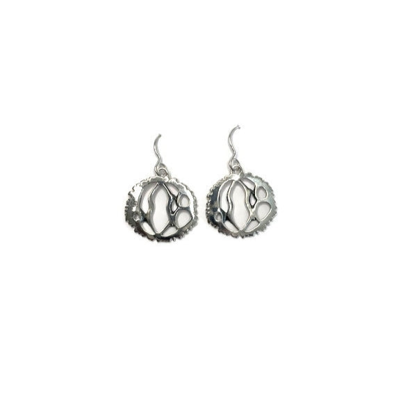 SEED DANGLE EARRINGS SILVER