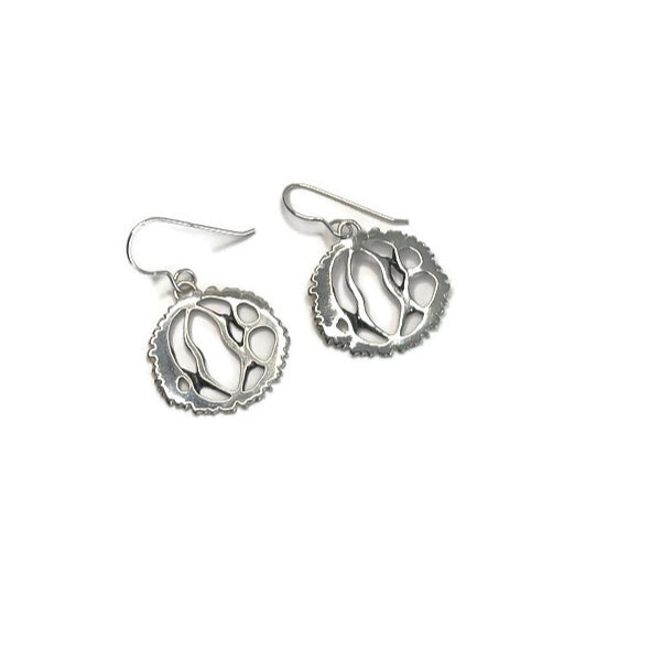 SEED DANGLE EARRINGS SILVER